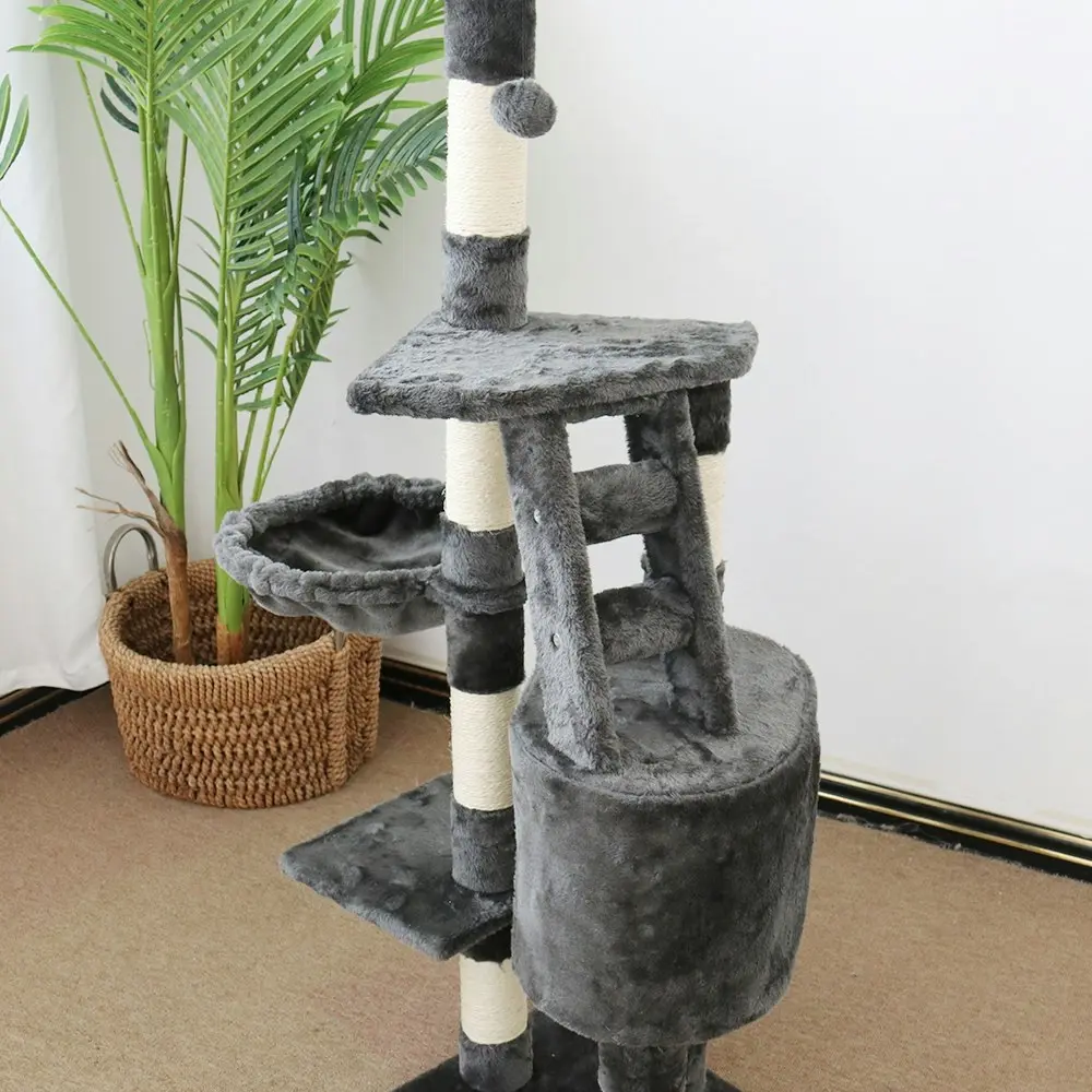 Catio Equanimity 40x119cm Scratching Post Pet Cat Tree Furniture Scratcher White