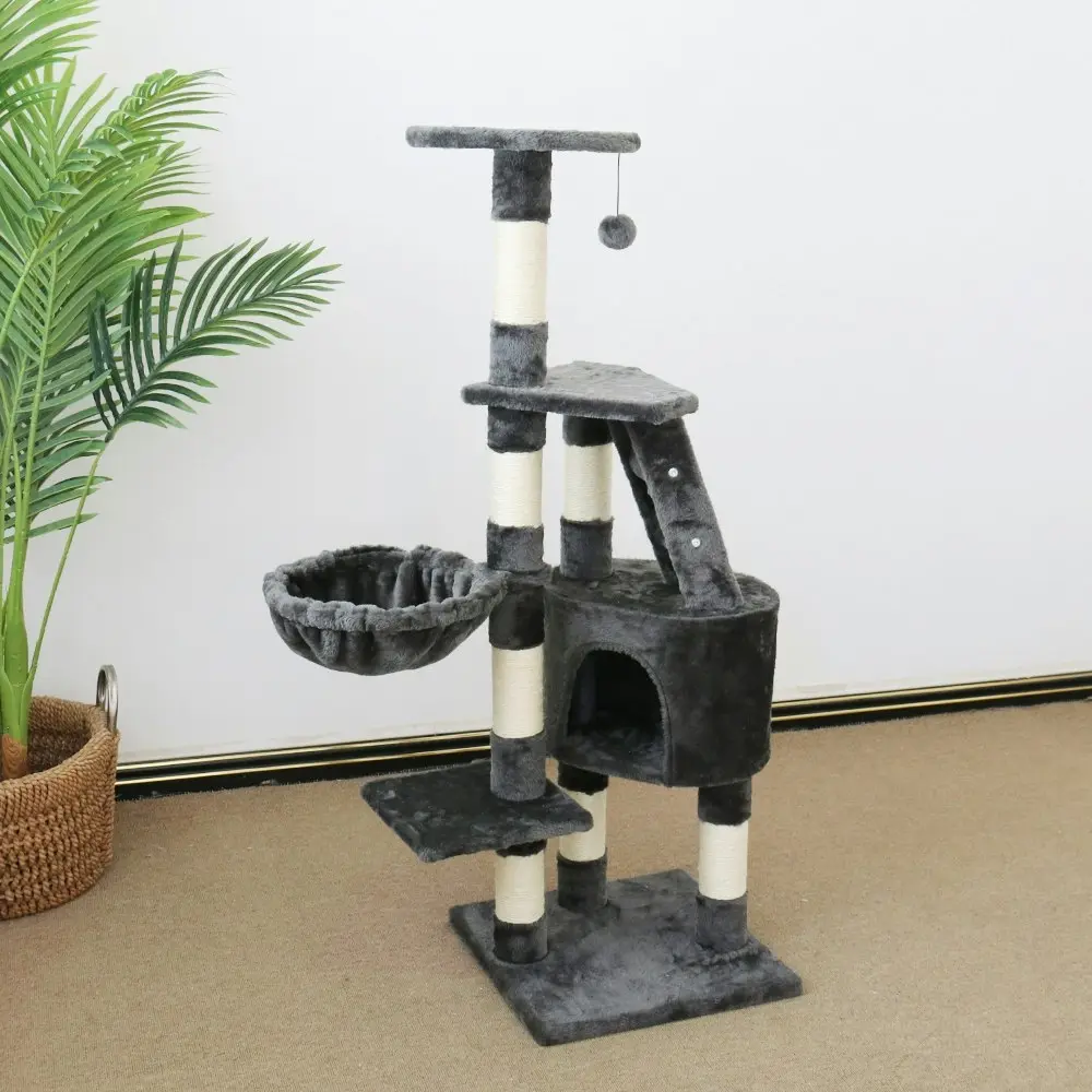 Catio Equanimity 40x119cm Scratching Post Pet Cat Tree Furniture Scratcher White