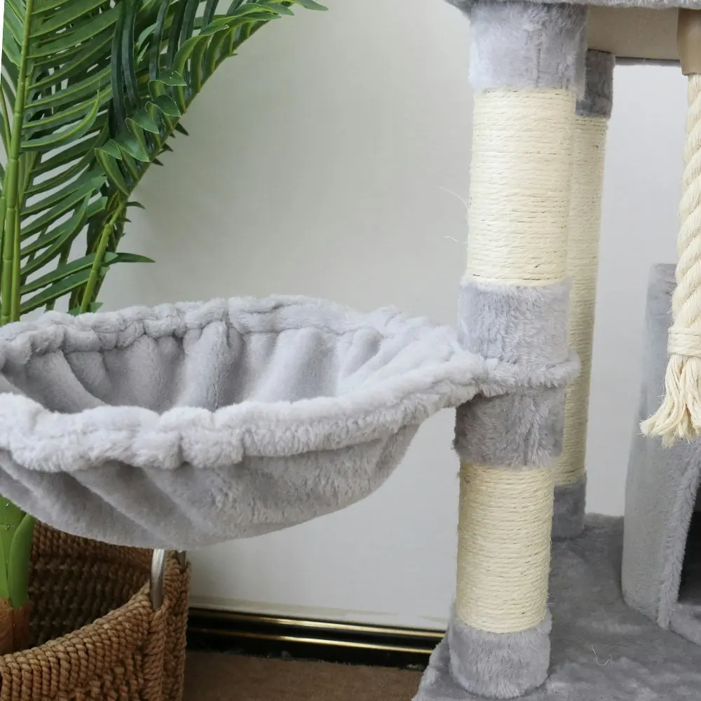 Catio 136cm Scratching Tree Supreme Cat Pet Condo Furniture Scratcher Tree White