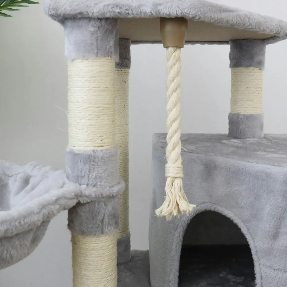 Catio 136cm Scratching Tree Supreme Cat Pet Condo Furniture Scratcher Tree White