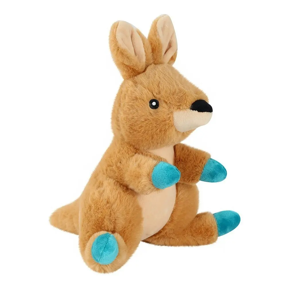 2x Paws & Claws Outback Buddies Kangaroo Interactive Pet/Dog Toy w/ Squeaker