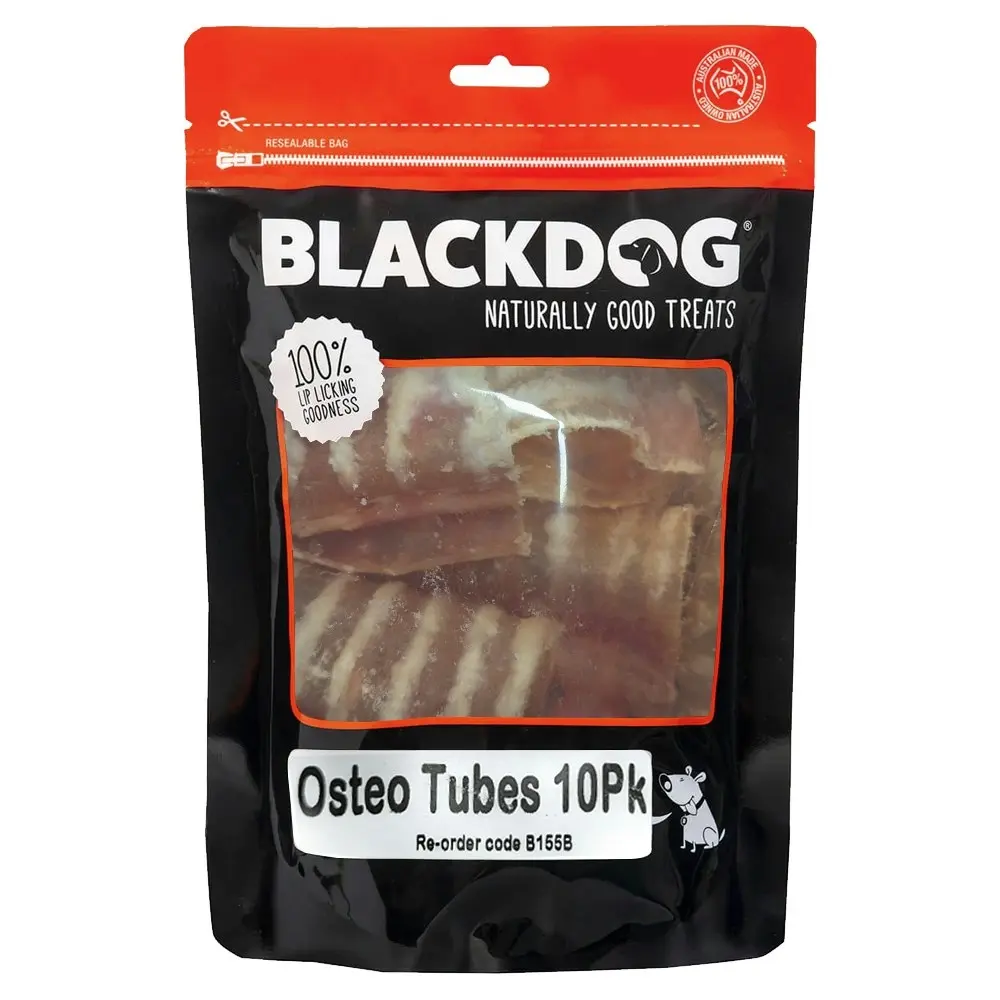 20pc Blackdog Osteo Tubes Glucosamine Dog Dental Training Chews Dried Treat