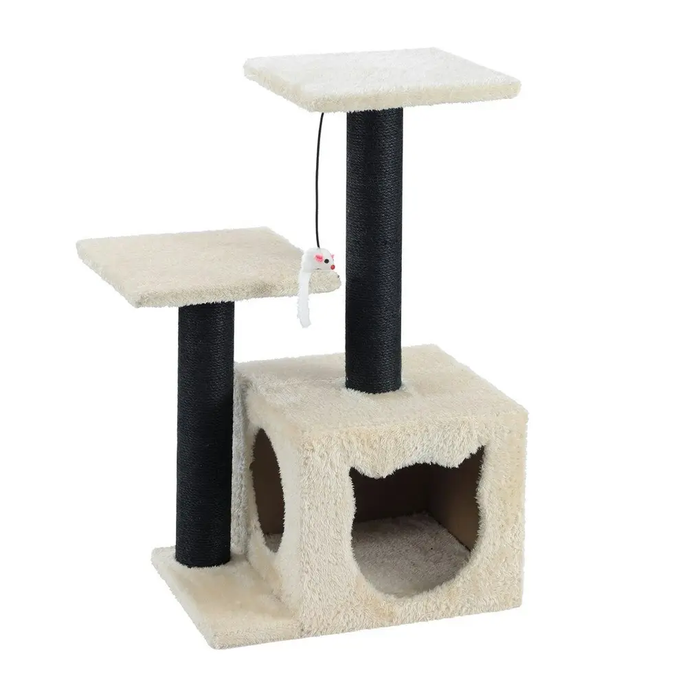 Paws & Claws 63cm Catsby Cat/Kitten Double Platform Hideaway Tower Assorted