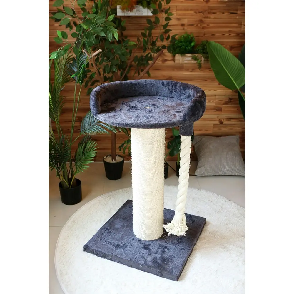 Catio 60x96cm Cat Pet Scratching Pole w/ Stand Furniture Post Tree Toy Regal WHT