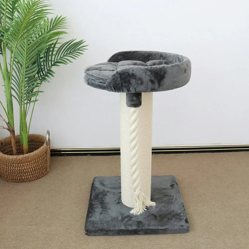 Catio 60x96cm Cat Pet Scratching Pole w/ Stand Furniture Post Tree Toy Regal WHT