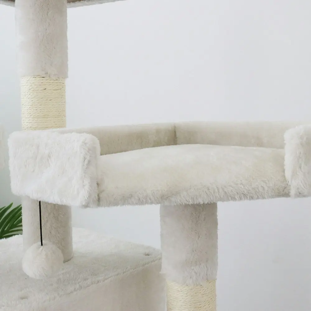 Catio Tranquility 50x171cm Palace Pet Cat Scratching Post Furniture Tree White