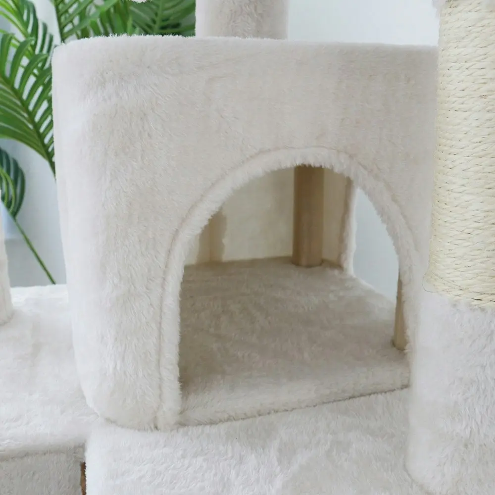 Catio Tranquility 50x171cm Palace Pet Cat Scratching Post Furniture Tree White