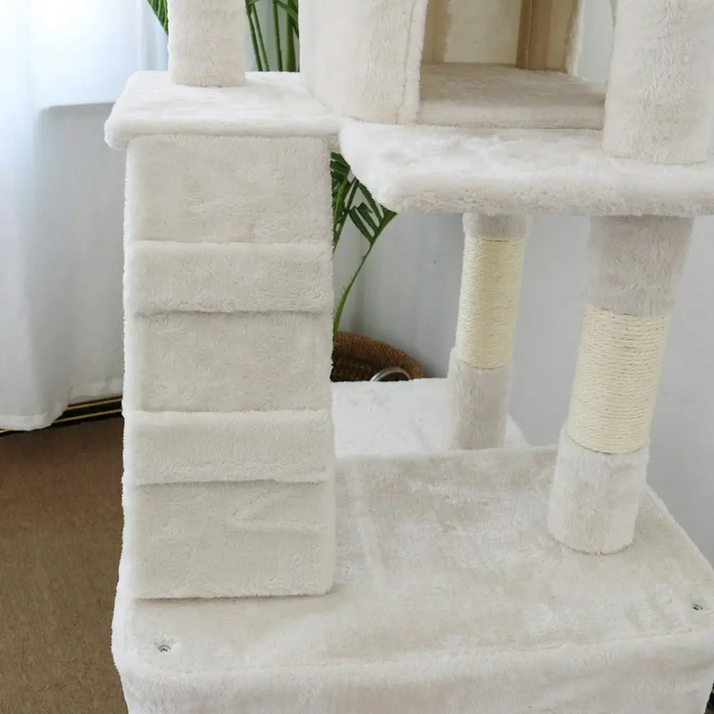 Catio Tranquility 50x171cm Palace Pet Cat Scratching Post Furniture Tree White