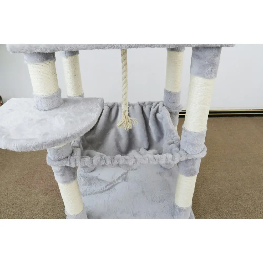 Catio 145cm Scratching Tree Supreme Cat Pet Palace Furniture Scratcher Tree WHT