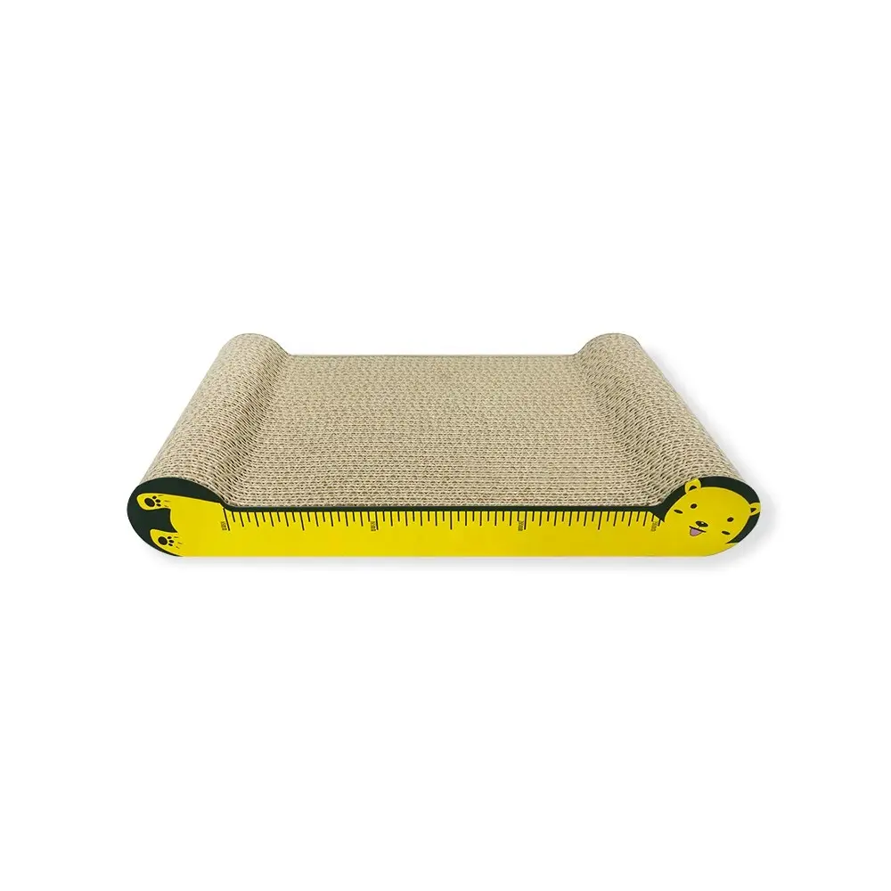 2x Zodiac 42x22cm Scratcher Pet Cat Scratching Furniture Fun Play Bed Pad Yellow