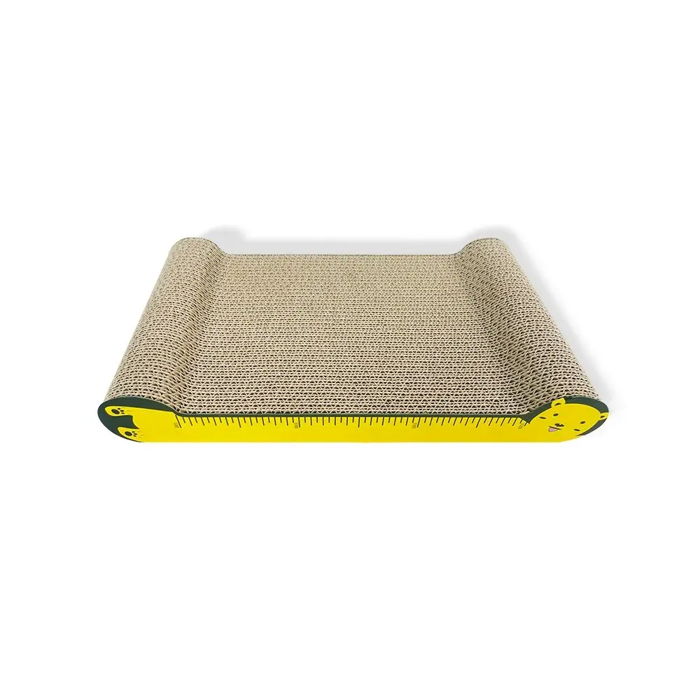 2x Zodiac 42x22cm Scratcher Pet Cat Scratching Furniture Fun Play Bed Pad Yellow