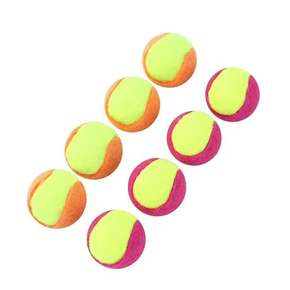 2x 4PK Paws & Claws Mini Felt 4cm Catnip Tennis Ball Interactive Cat Toy Pink