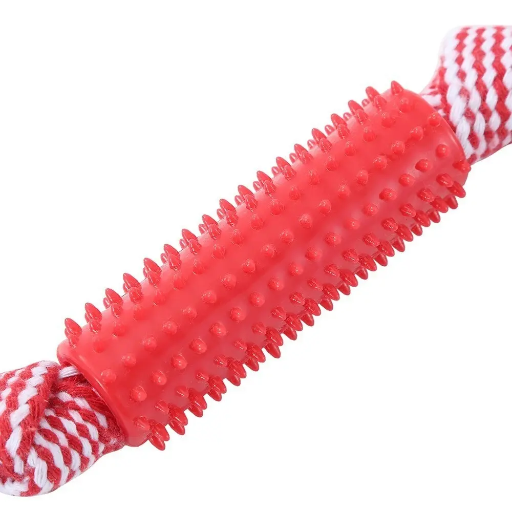 Paws & Claws 32cm Dental Tugger Dog/Pet Toy TPR Body + Braided Rope Assorted