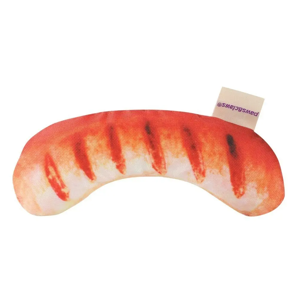 Paws & Claws Feed Me BBQ Sausage Oxford Pet/Dog Play Toy w/ Squeaker 20x5cm