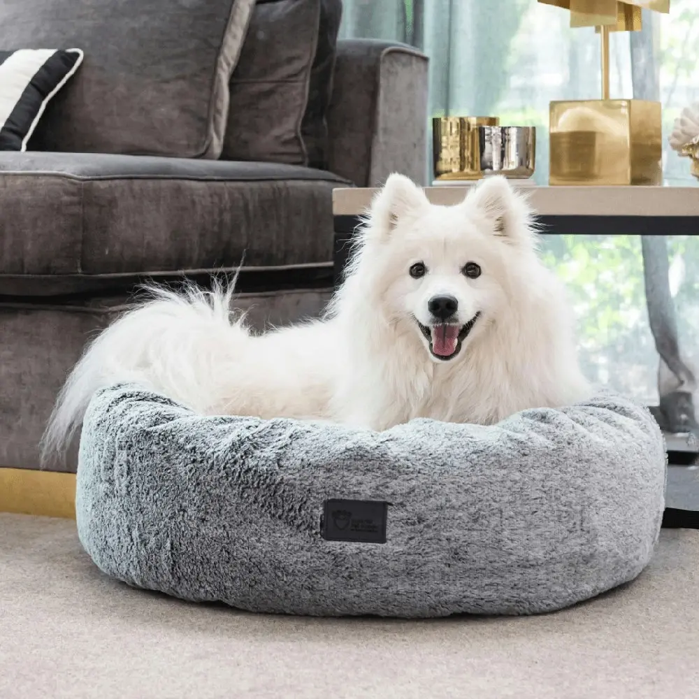 Superior Pet Plus Harley Super Soft Pet/Dog Bed Artic Faux Fur Medium 60cm