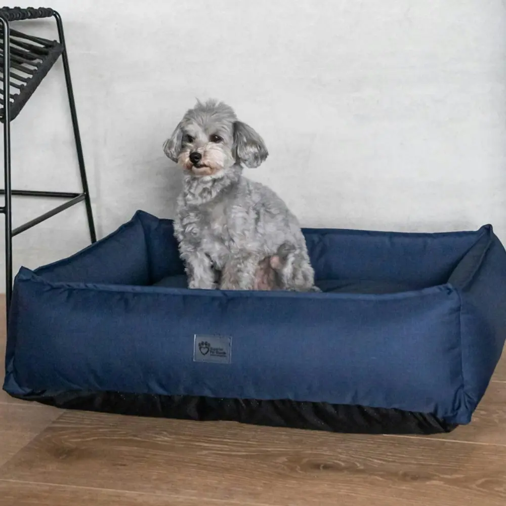 Superior Pet Goods Ripstop Durable Dog Lounger/Bed Bondi Blue Mini 67x44x23cm