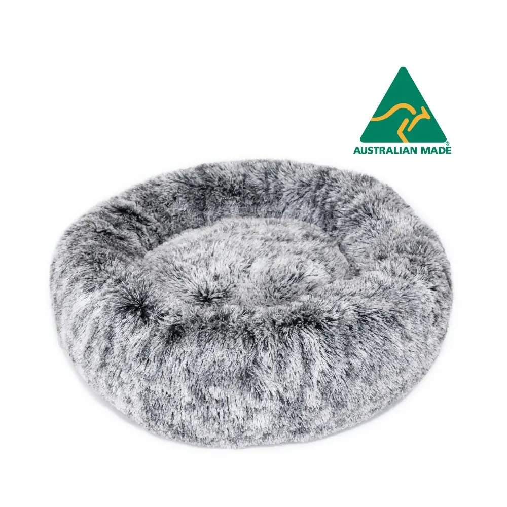 Superior Pet Plus Curl Up Cloud Calming Pet/Dog/Cat Bed Dove Grey Medium 60cm