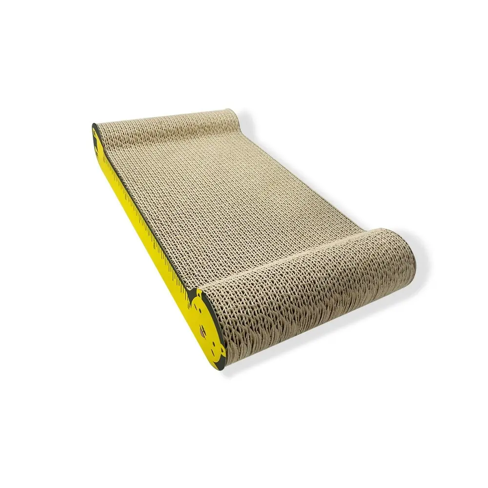 Zodiac 42x22cm Scratcher Pet Cat Scratching Furniture Fun Play Bed Pad Yellow