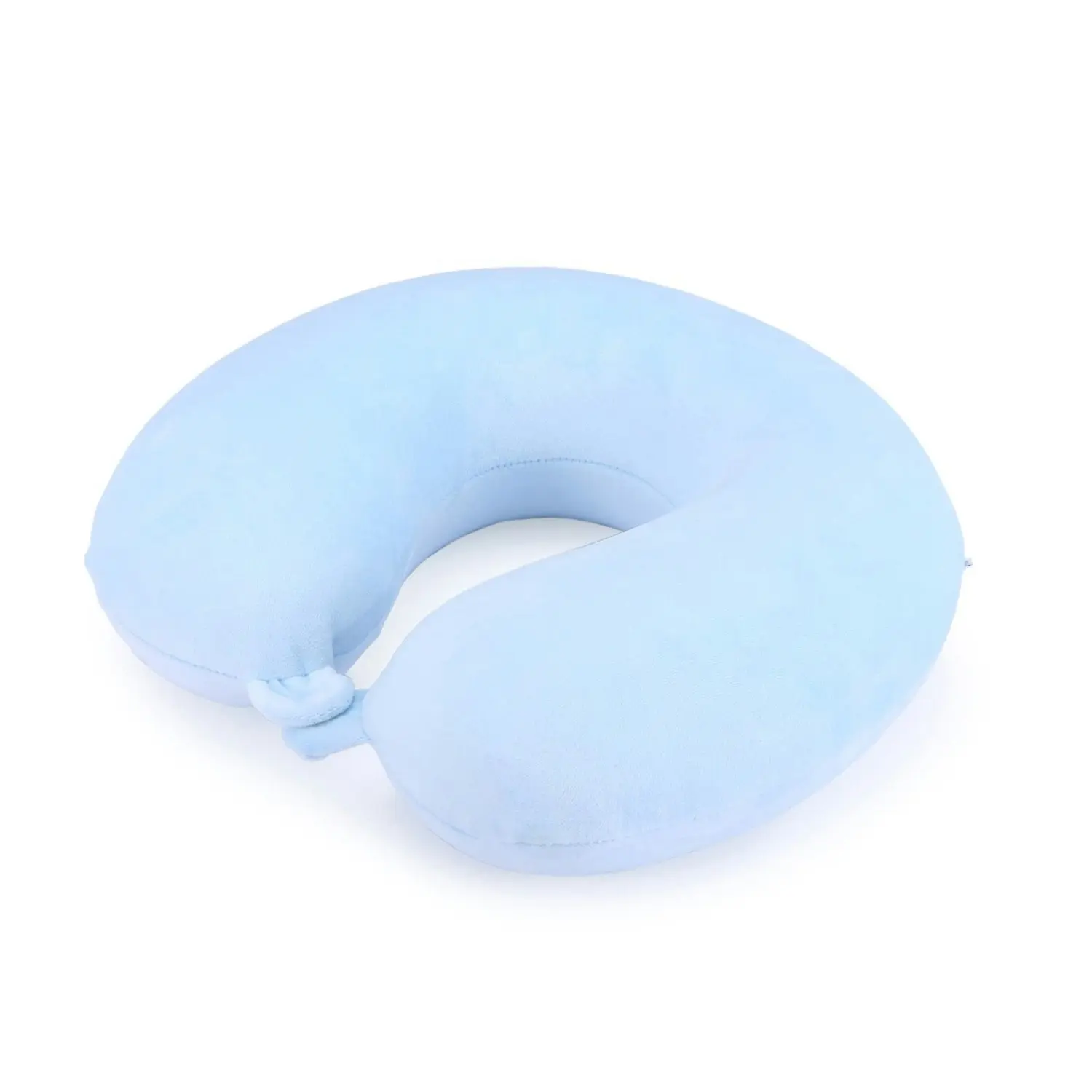 Kate Hill Bloom Lightweight Memory Foam Travel Neck Pillow w/ Loop Blue