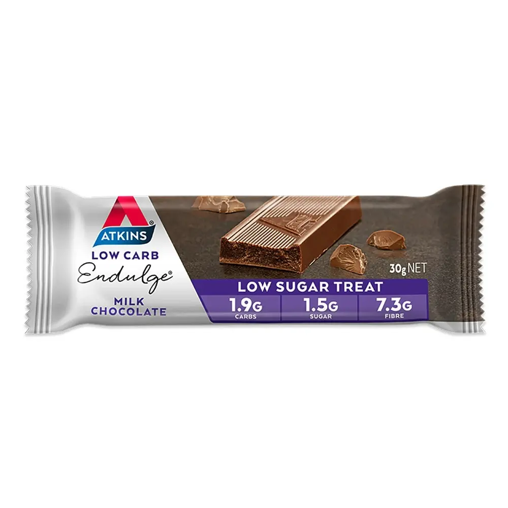 20pc Atkins Low Carb/Sugar 30g Endulge Protein Bar Diet Snack Milk Chocolate