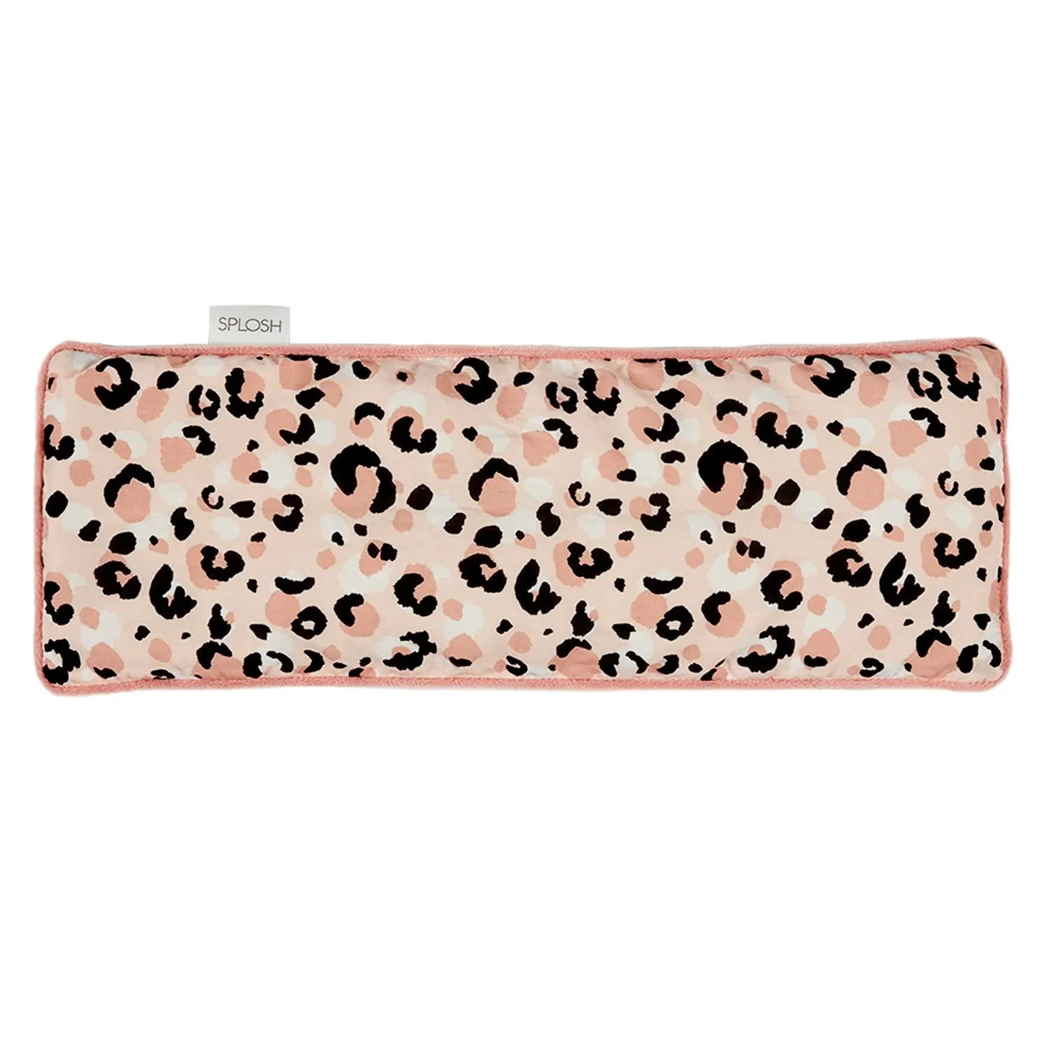 Splosh Wellness Blush Leopard Heat Pillow Hot/Cold Velvet Pack Rectangle 40cm