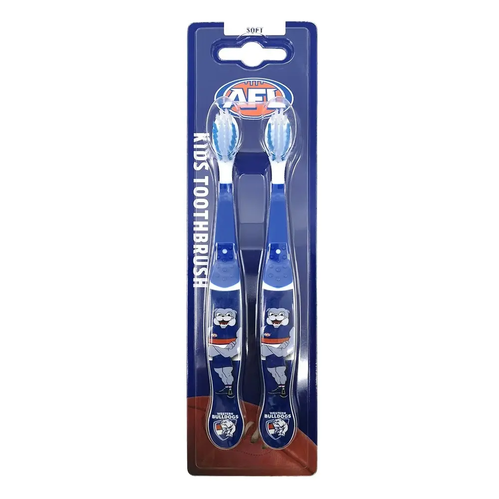 10pc AFL Mascot Kids/Children Soft Bristles Toothbrush Western Bulldogs 3y+