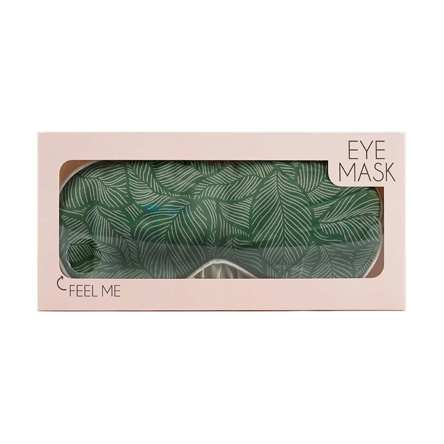 Splosh Wellness Leaf Eye Mask/Silk Sleeping Eyeshade Cover Green 16.5x7.5cm