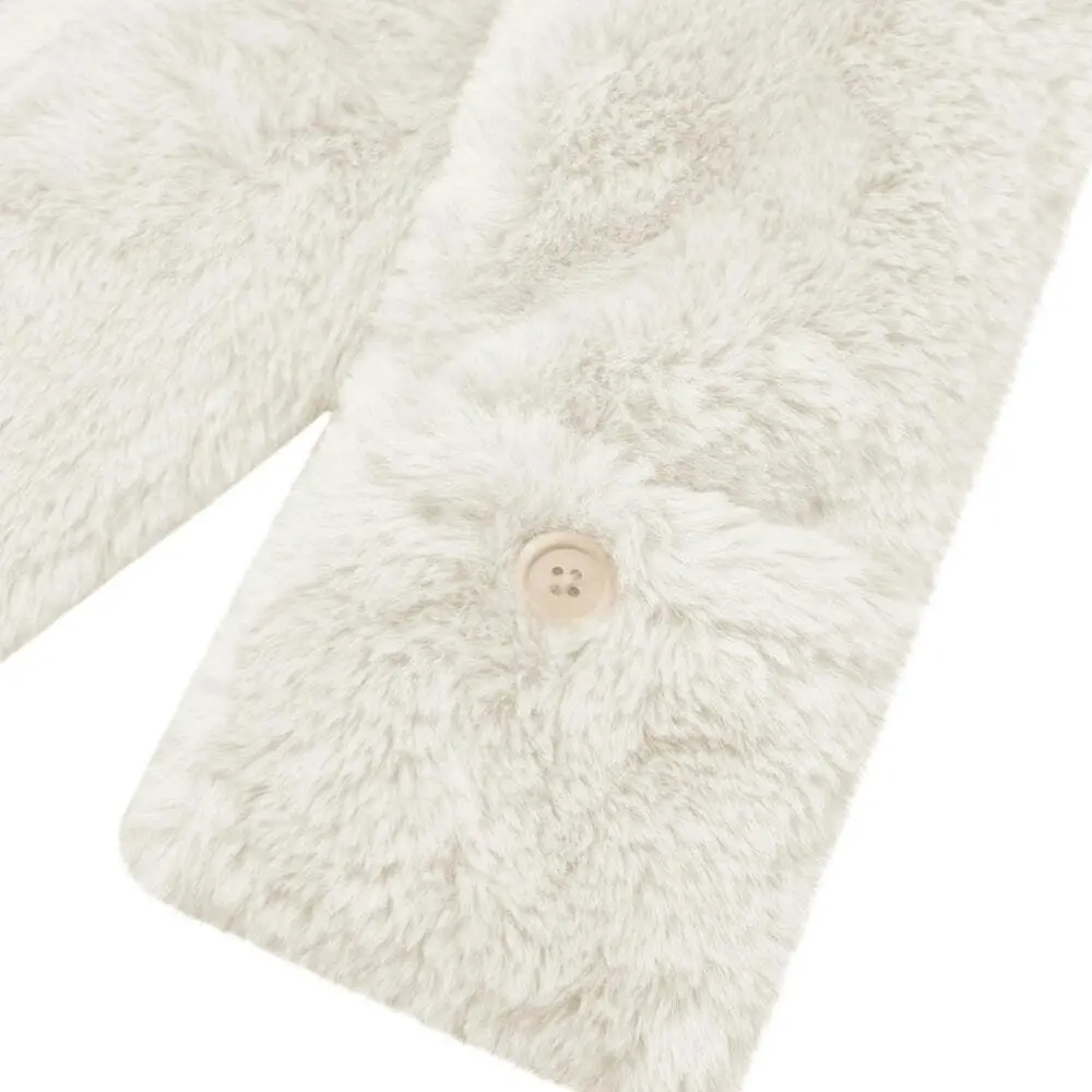 J. Elliot Home Layla Super Soft Faux Fur Long Body Heat Pack 60x12cm Ivory