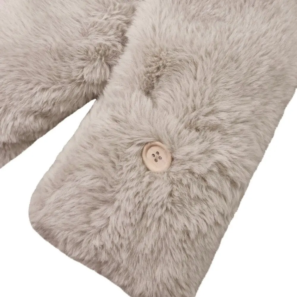 J. Elliot Home Layla Super Soft Faux Fur Long Body Heat Pack 60x12cm Nude