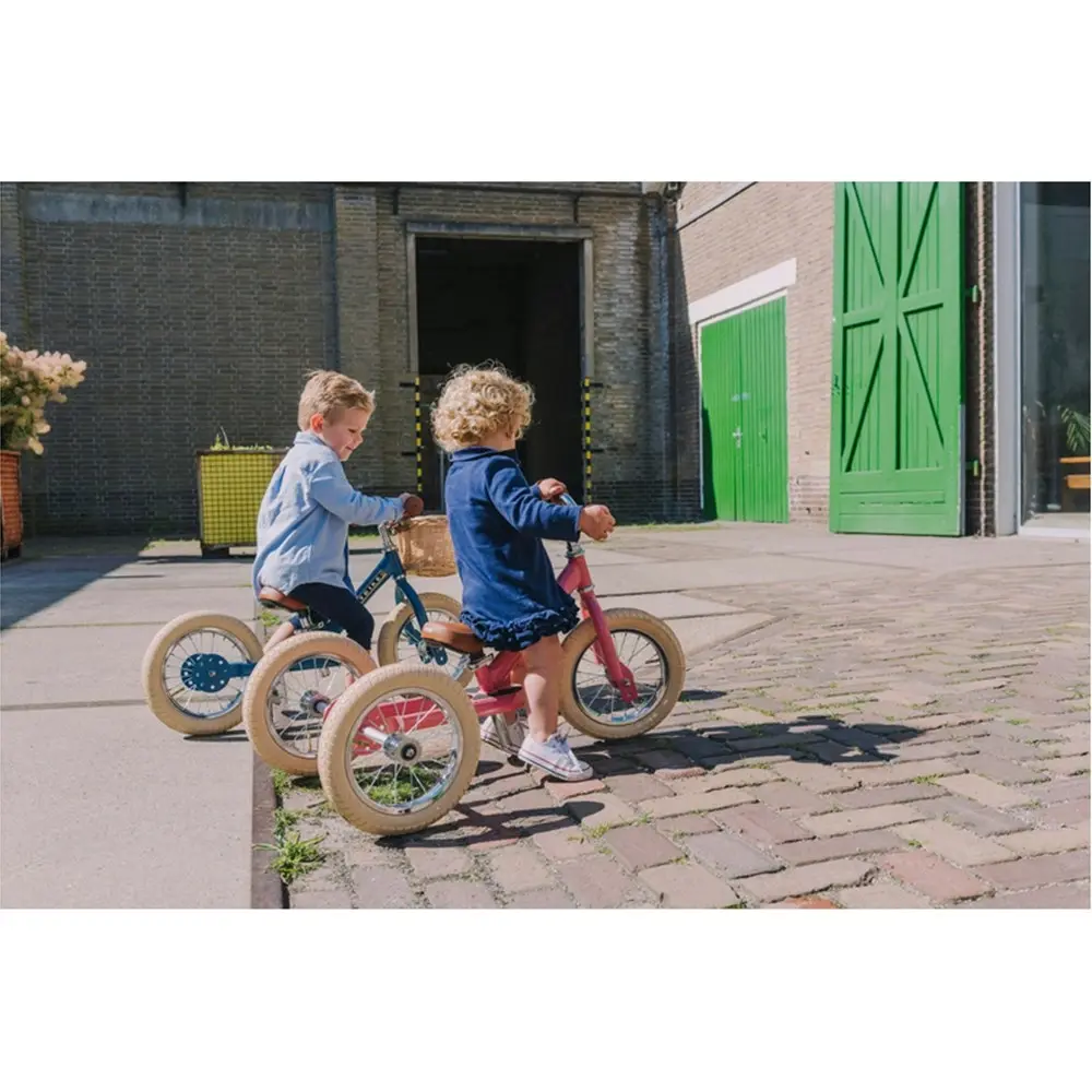 Trybike Blue Vintage 3-Wheel 86cm Balance Bike/Bicycle Kids/Toddler Ride On 18m+