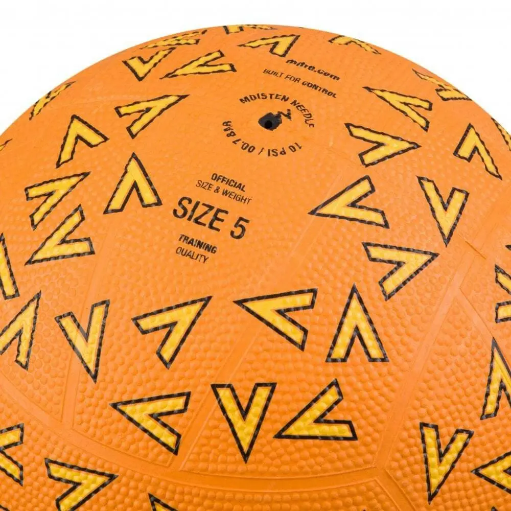 Mitre Oasis F18P Training Grade Moulded Netball Orange/Yellow/Black Size 4