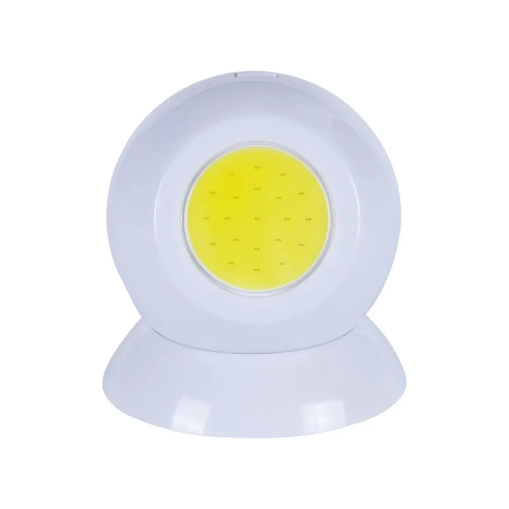 2x Brillar Wireless Battery Operated Magnetic Ball w/Cob LED Light WHT