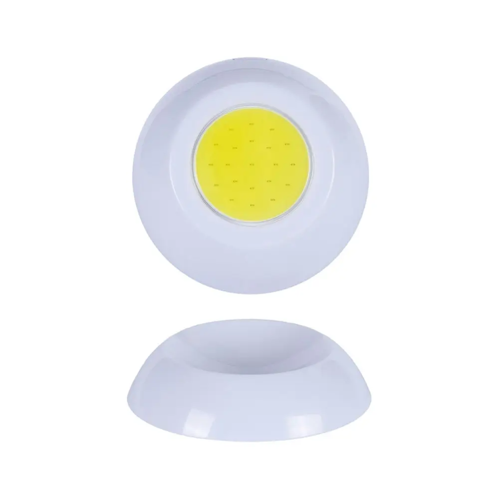 2x Brillar Wireless Battery Operated Magnetic Ball w/Cob LED Light WHT