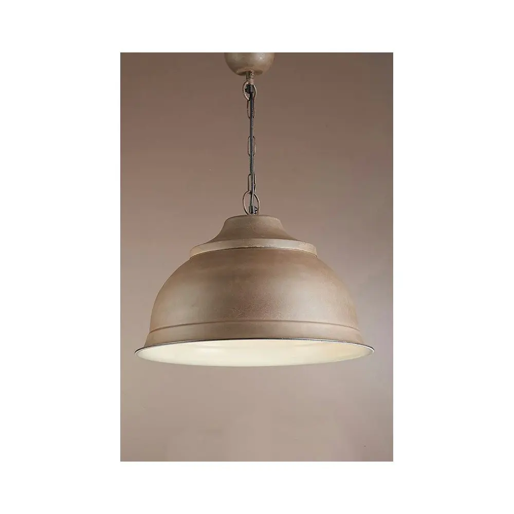 Belle Brasserie Overhead Ceiling Pendant Light Hanging Room Lamp Large 46cm Rust