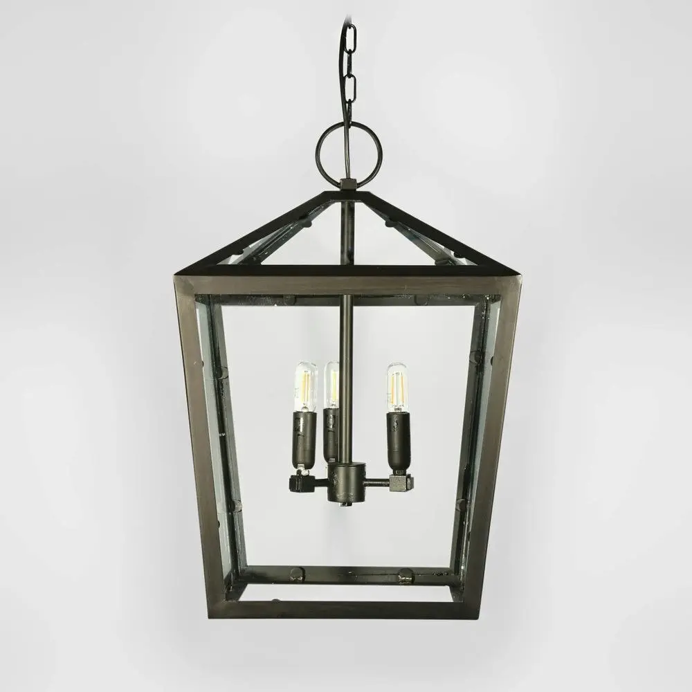 Belle Banson Iron Ceiling Pendant Light 54cm Hanging Lamp Home Room Decor Black