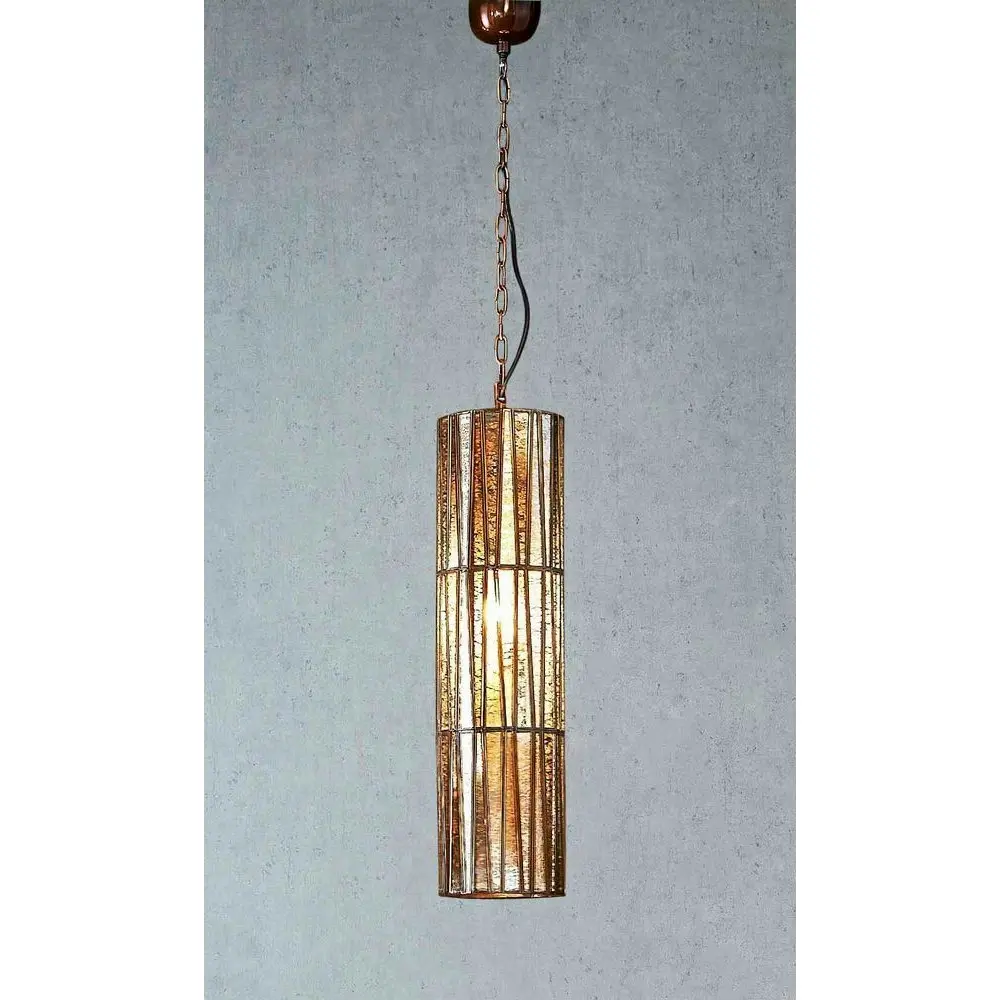 Belle Cape Town Glass/Iron Ceiling Pendant Light 64cm Hanging Lamp Decor Brass