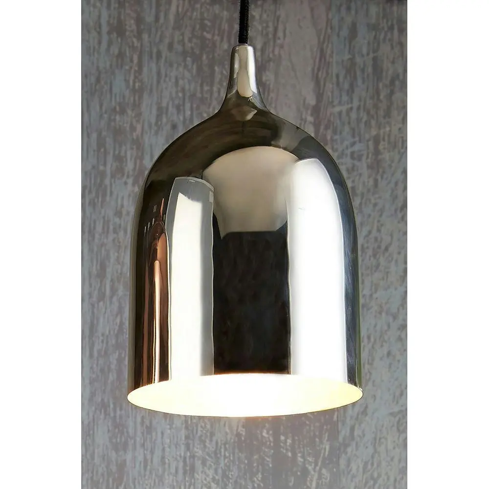 Belle Lumi-R Brass Ceiling Pendant Light 27cm Hanging Lamp Home Decor Silver