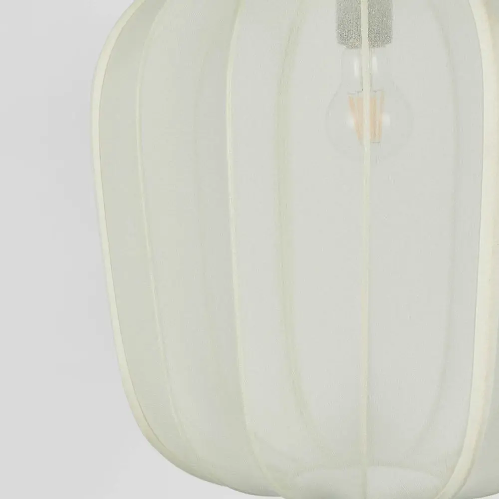 Belle Pumking Chiffon Shade Cover 43cm For Ceiling Pendant Light Large Ivory