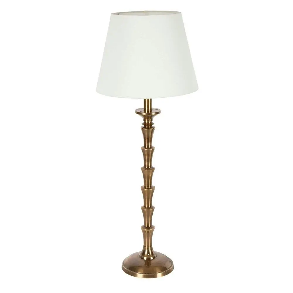 Belle Jordan Table Lamp w/ Base 60cm Bedside Night Light Decor Antique Brass