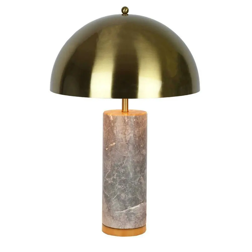 Belle Vasco Iron Table Lamp w/ Marble Base 76cm Bedside Night Light Decor Brass