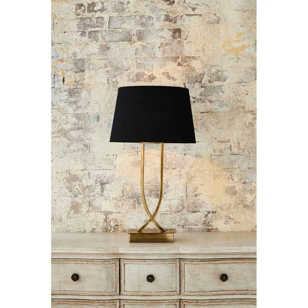 Belle Southern Cross Table Lamp w/ Base 60cm Bedside Night Light Antique Brass