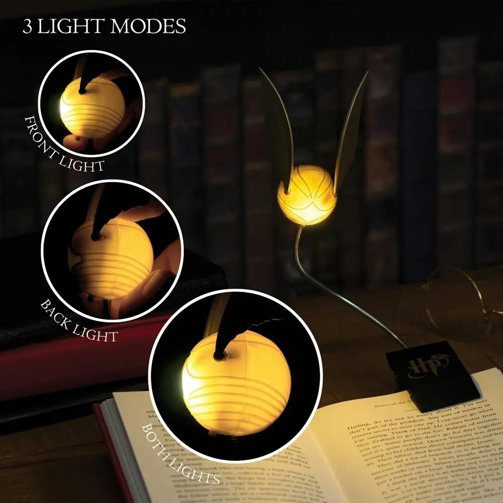 Harry Potter Golden Snitch Reading Night Light Clip-on/Clamp Book Lamp 20cm