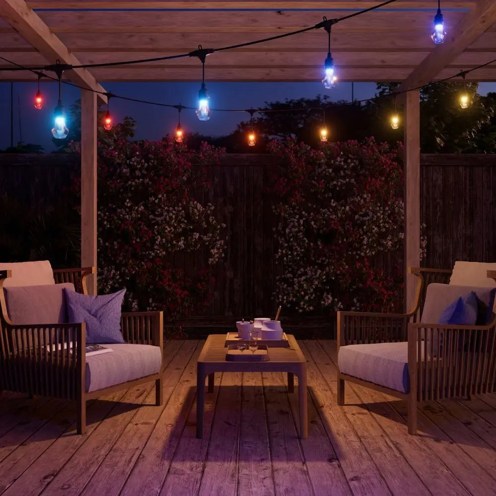 Nanoleaf Smart Multicolour Outdoor String Lights 15m Wi-Fi Control Lighting