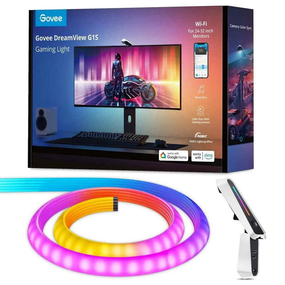 Clever Gear Govee Dreamview G1S Smart Gaming Backlight Kit For 24-32" Monitor