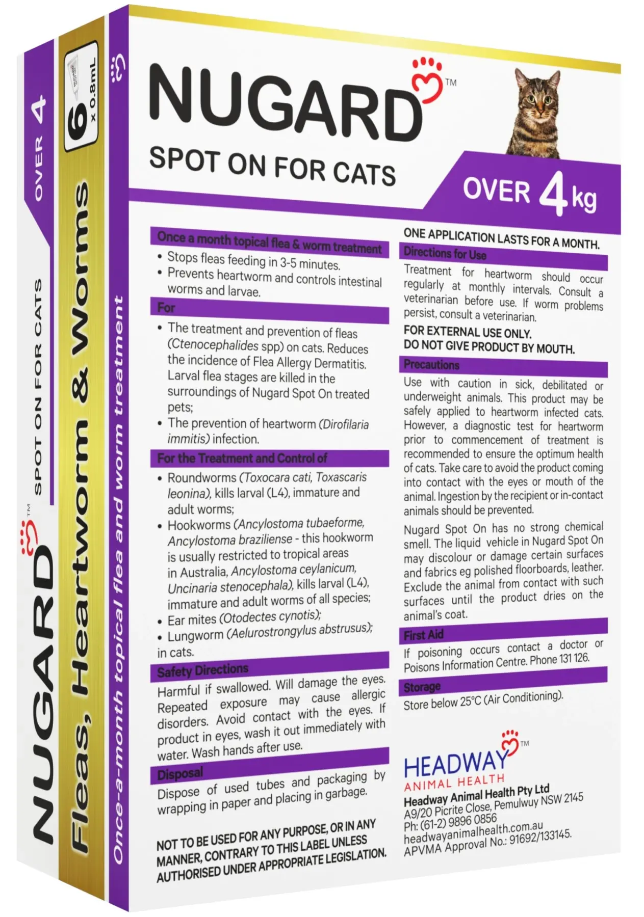 Nugard For Large Cats Over 4kg. (Purple)