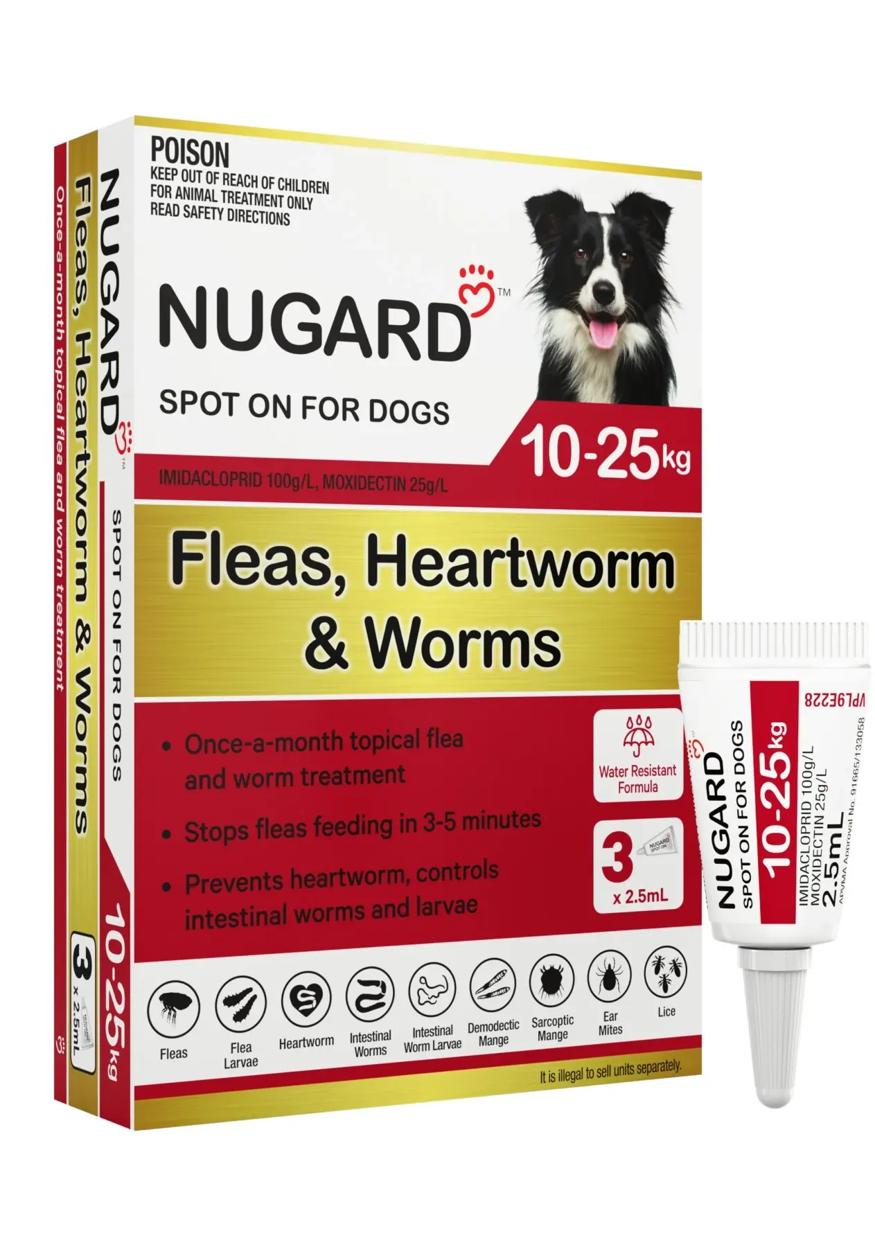 Nugard for Medium Dogs 10-25kg (Red)