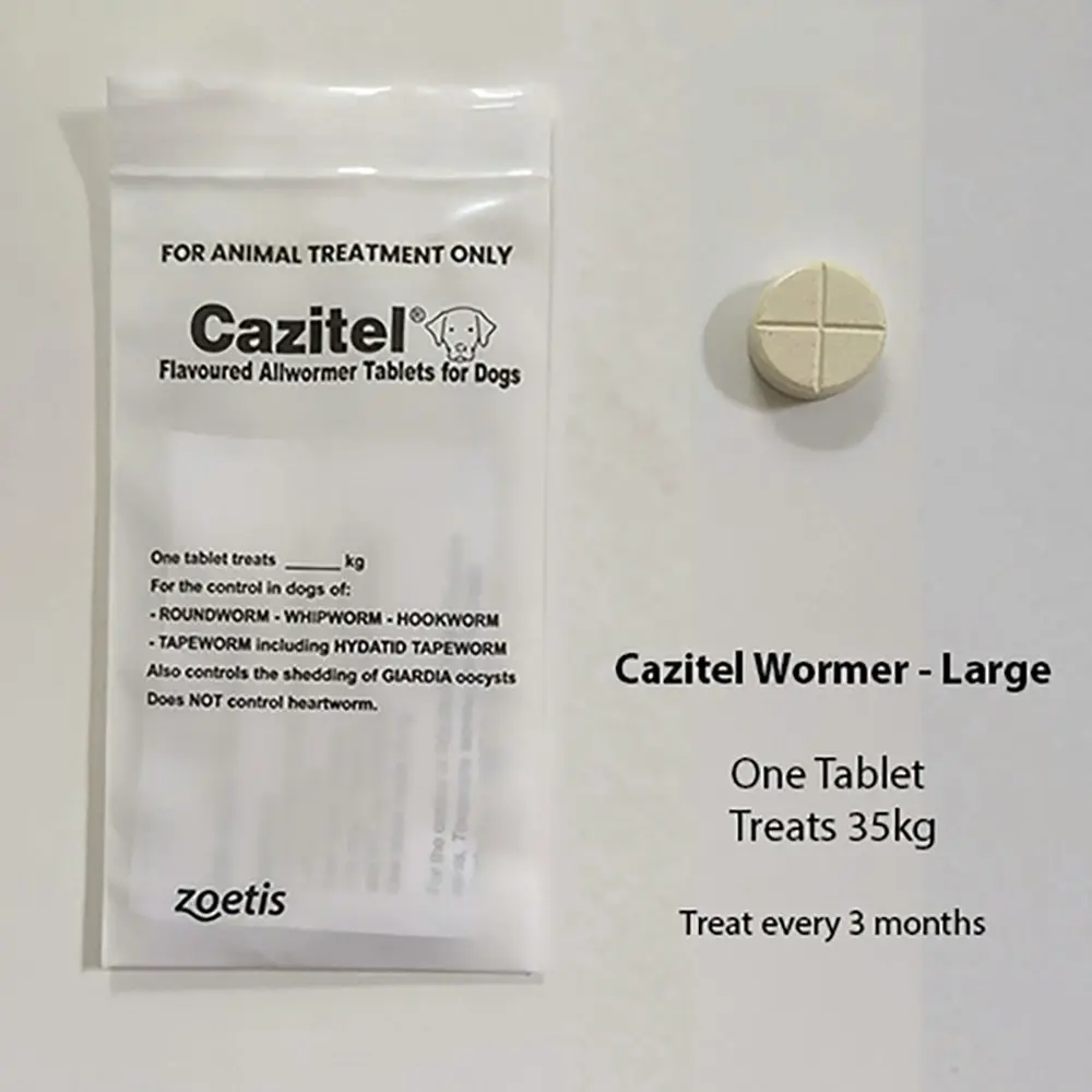 Cazitel Allwormer For Large?Dogs - Single Tablet, 6 Tablets & 42 Tablets