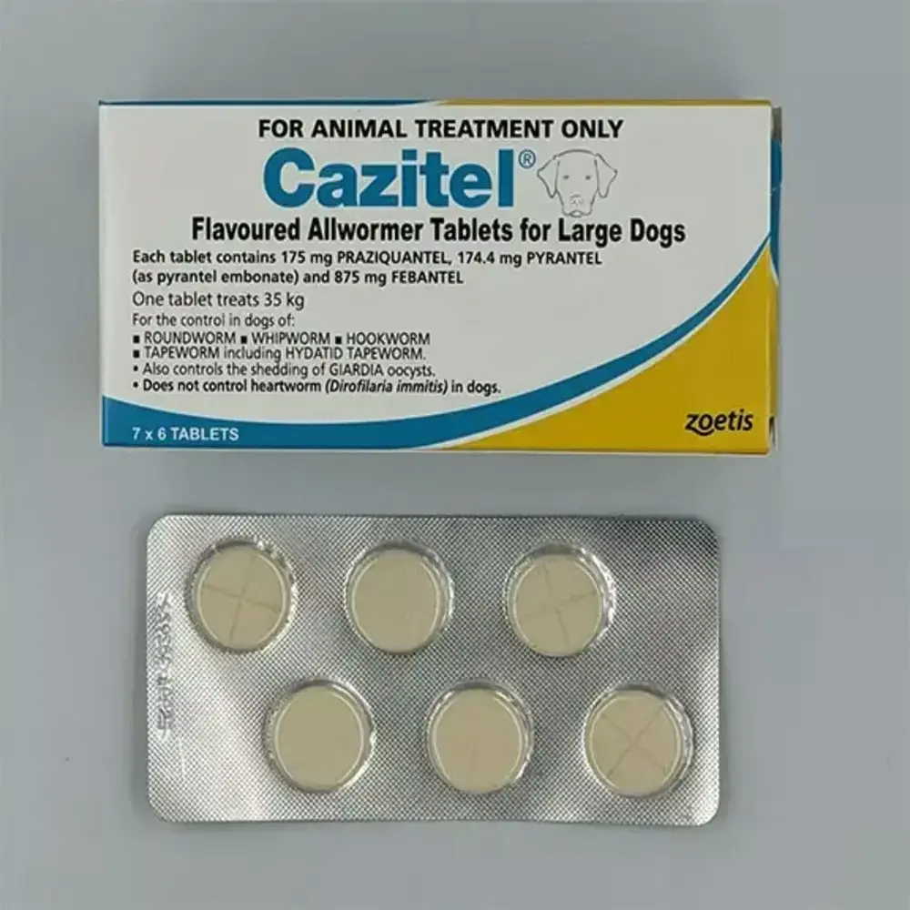 Cazitel Allwormer For Large?Dogs - Single Tablet, 6 Tablets & 42 Tablets