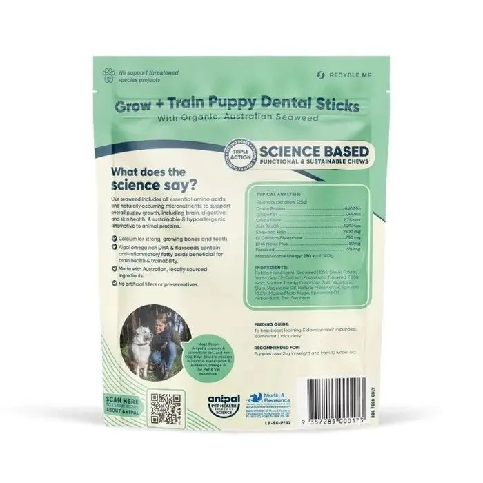 ANIPAL Grow+Train Puppy Dental Sticks 160g