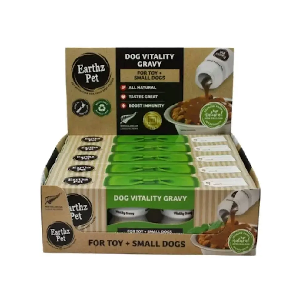 Earthz Pet Dog Food Vitality Gravy Lamb & Mint For Toy and Small Dogs - 5 Pack & 25 Pack